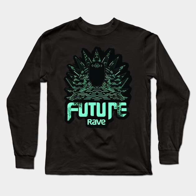 Future Rave Artwork Long Sleeve T-Shirt by DanielVind